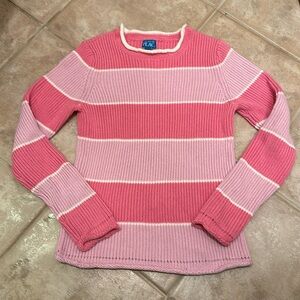 The Children’s Place Girl’s pink stripe sweater